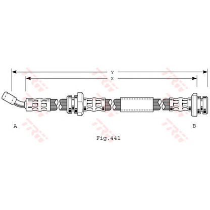 Photo Brake Hose TRW PHD208