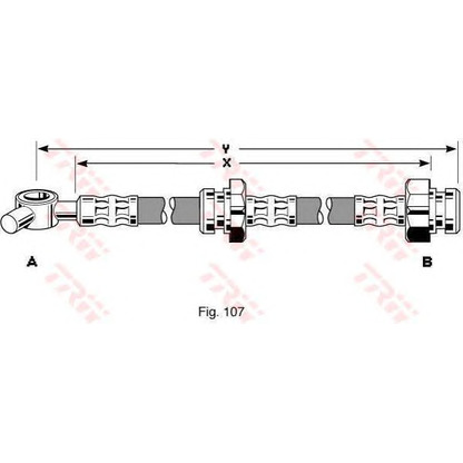 Photo Flexible de frein TRW PHD246