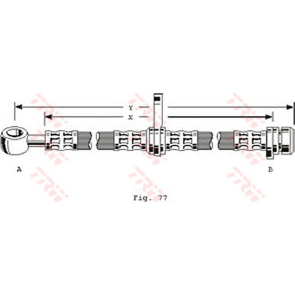 Foto Tubo flexible de frenos TRW PHD254