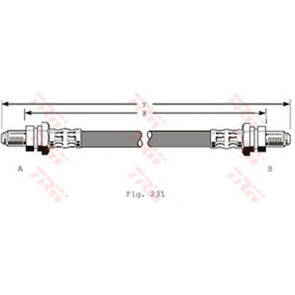 Фото Тормозной шланг TRW PHD323