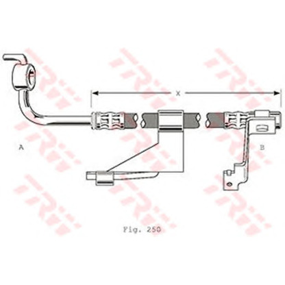 Foto Tubo flexible de frenos TRW PHD363