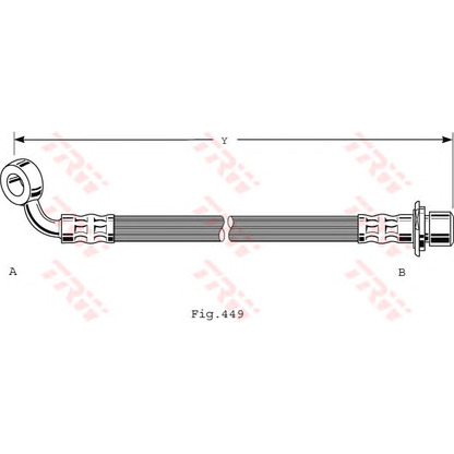 Foto Tubo flexible de frenos TRW PHD473