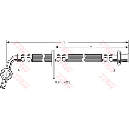 Photo Brake Hose TRW PHD477