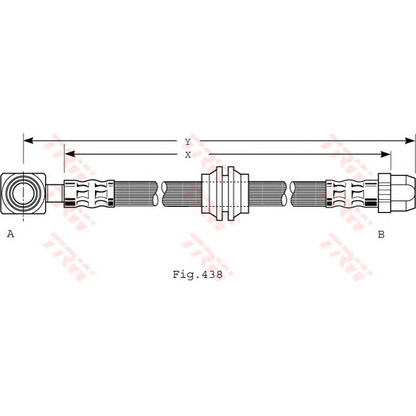 Foto Tubo flexible de frenos TRW PHD485