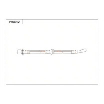 Foto Tubo flexible de frenos TRW PHD922