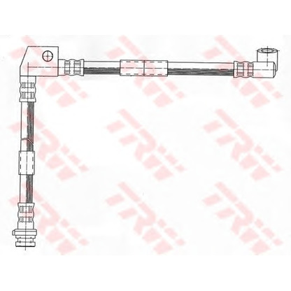 Zdjęcie Przewód hamulcowy elastyczny TRW PHD970
