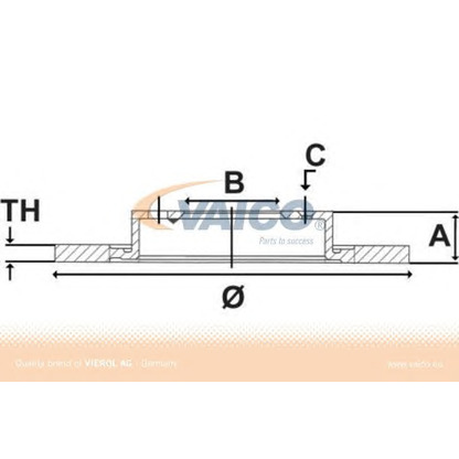 Photo Disque de frein VAICO V3080029