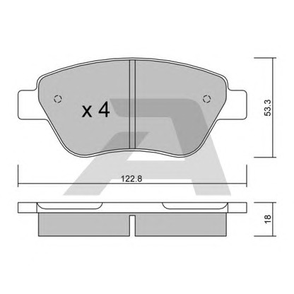 Foto Kit pastiglie freno, Freno a disco AISIN BPFI1026