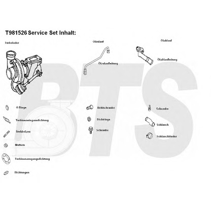 Foto Turbocompresor, sobrealimentación BTS Turbo T981526