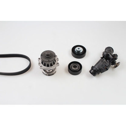 Photo Water Pump + V-Ribbed Belt Kit HEPU PK04720TH