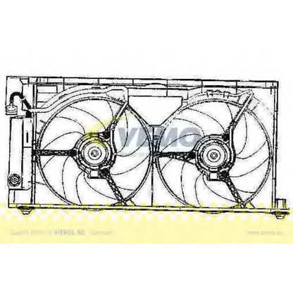 Photo Ventilateur, refroidissement du moteur VEMO V22011761