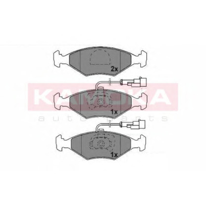 Photo Brake Pad Set, disc brake KAMOKA 1011824