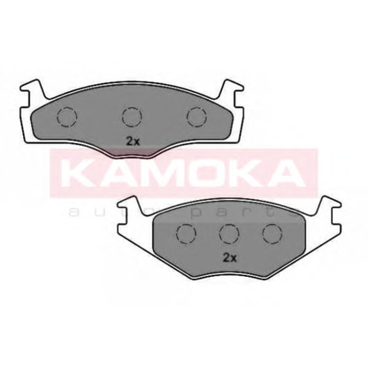 Фото Комплект тормозных колодок, дисковый тормоз KAMOKA 1012144