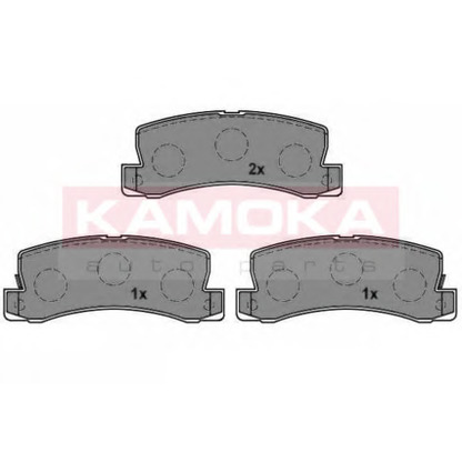 Photo Brake Pad Set, disc brake KAMOKA 101956