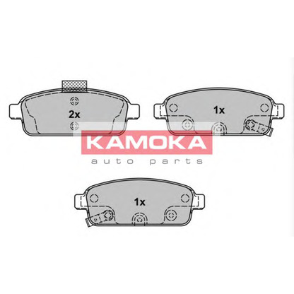 Фото Комплект тормозных колодок, дисковый тормоз KAMOKA JQ101147