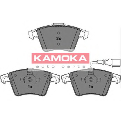 Photo Kit de plaquettes de frein, frein à disque KAMOKA JQ101160