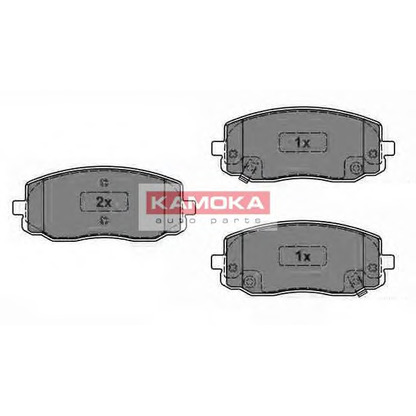 Photo Kit de plaquettes de frein, frein à disque KAMOKA JQ1013772