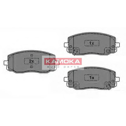 Photo Brake Pad Set, disc brake KAMOKA JQ1013772