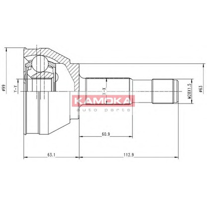 Foto Gelenk, Antriebswelle KAMOKA 6152