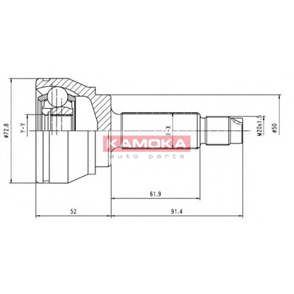 Photo Jeu de joints, arbre de transmission KAMOKA 6168