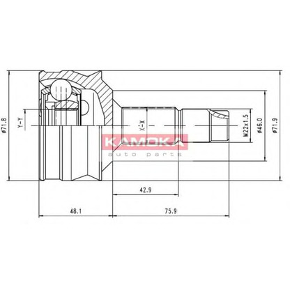 Foto Kit giunti, Semiasse KAMOKA 6258