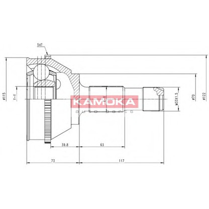 Foto Juego de articulación, árbol de transmisión KAMOKA 6508