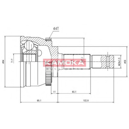 Foto Juego de articulación, árbol de transmisión KAMOKA 6539