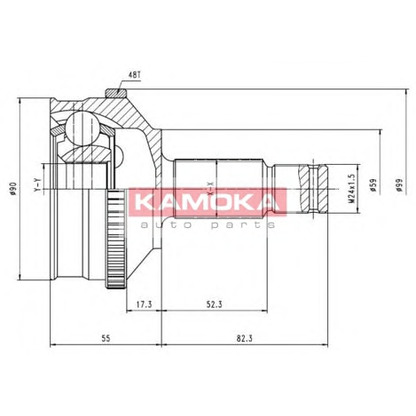 Foto Juego de articulación, árbol de transmisión KAMOKA 6574