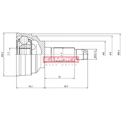 Foto Kit giunti, Semiasse KAMOKA 6642