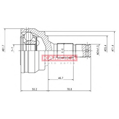 Photo Jeu de joints, arbre de transmission KAMOKA 6670