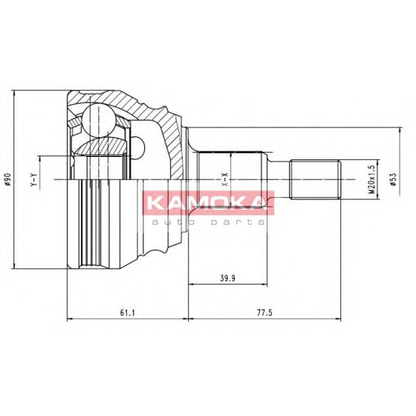 Photo Jeu de joints, arbre de transmission KAMOKA 6680