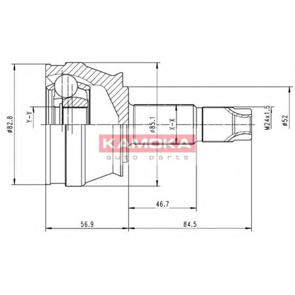 Foto Juego de articulación, árbol de transmisión KAMOKA 6684