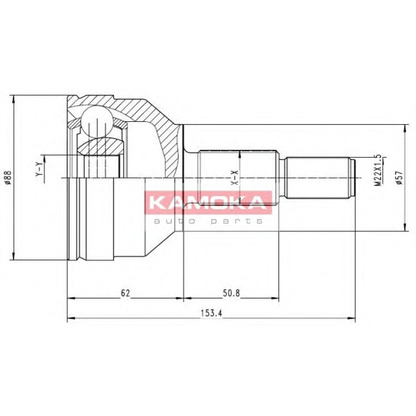 Foto Juego de articulación, árbol de transmisión KAMOKA 6716