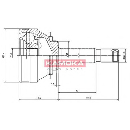 Foto Kit giunti, Semiasse KAMOKA 7002