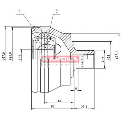 Foto Kit giunti, Semiasse KAMOKA 7144