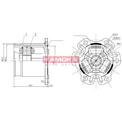 Photo Joint Kit, drive shaft KAMOKA 8709