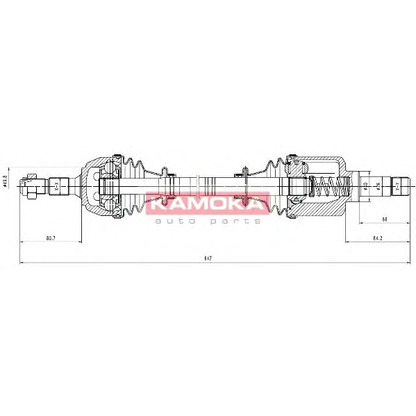 Фото Приводной вал KAMOKA CT1138905