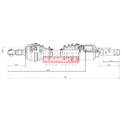 Foto Albero motore/Semiasse KAMOKA CT1138906