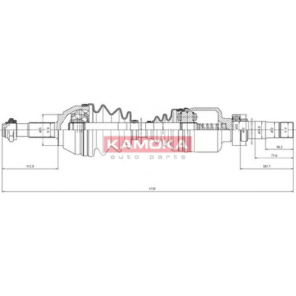 Фото Приводной вал KAMOKA CT1138916A