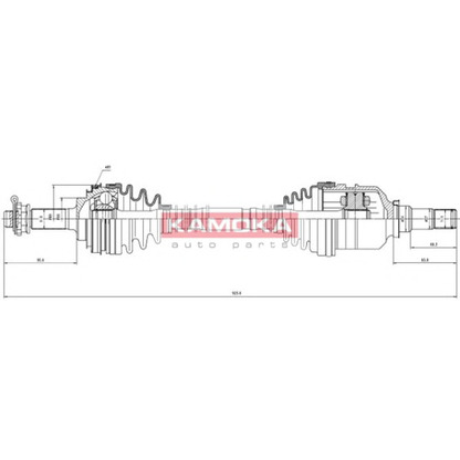 Photo Joint Kit, drive shaft KAMOKA TO1138918A