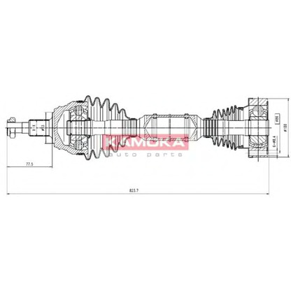 Фото Приводной вал KAMOKA VW1138927