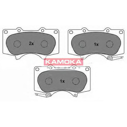 Photo Brake Pad Set, disc brake KAMOKA JQ101111