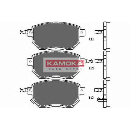 Photo Kit de plaquettes de frein, frein à disque KAMOKA JQ101113