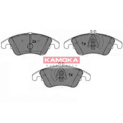 Photo Brake Pad Set, disc brake KAMOKA JQ101119