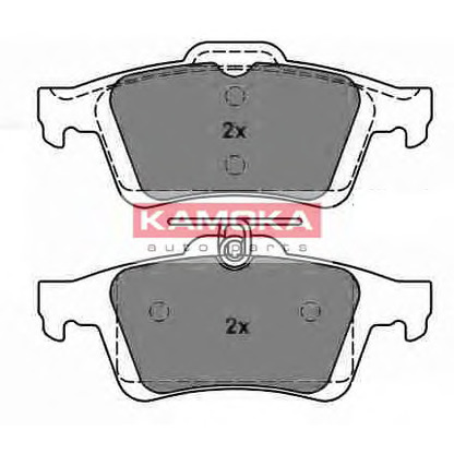 Photo Kit de plaquettes de frein, frein à disque KAMOKA JQ101135