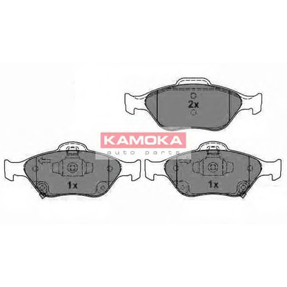 Фото Комплект тормозных колодок, дисковый тормоз KAMOKA JQ101137