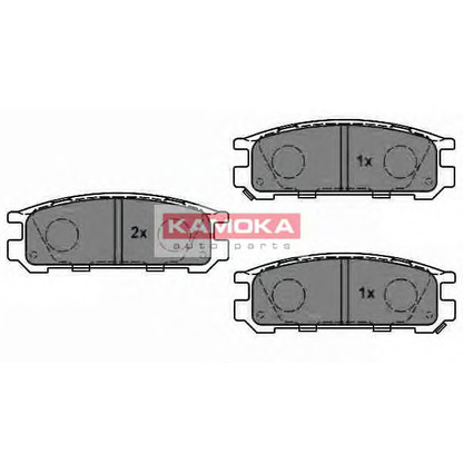 Фото Комплект тормозных колодок, дисковый тормоз KAMOKA JQ1011580