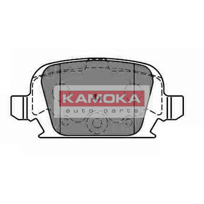 Фото Комплект тормозных колодок, дисковый тормоз KAMOKA JQ1012944