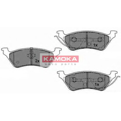 Photo Kit de plaquettes de frein, frein à disque KAMOKA JQ1012950