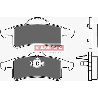 Фото Комплект тормозных колодок, дисковый тормоз KAMOKA JQ1013048